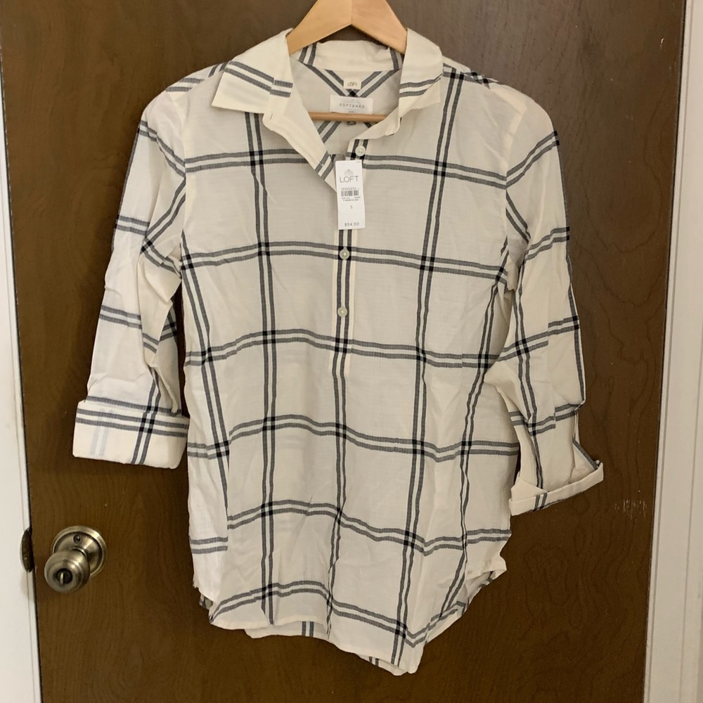 Ann Taylor Loft Softened Button Down